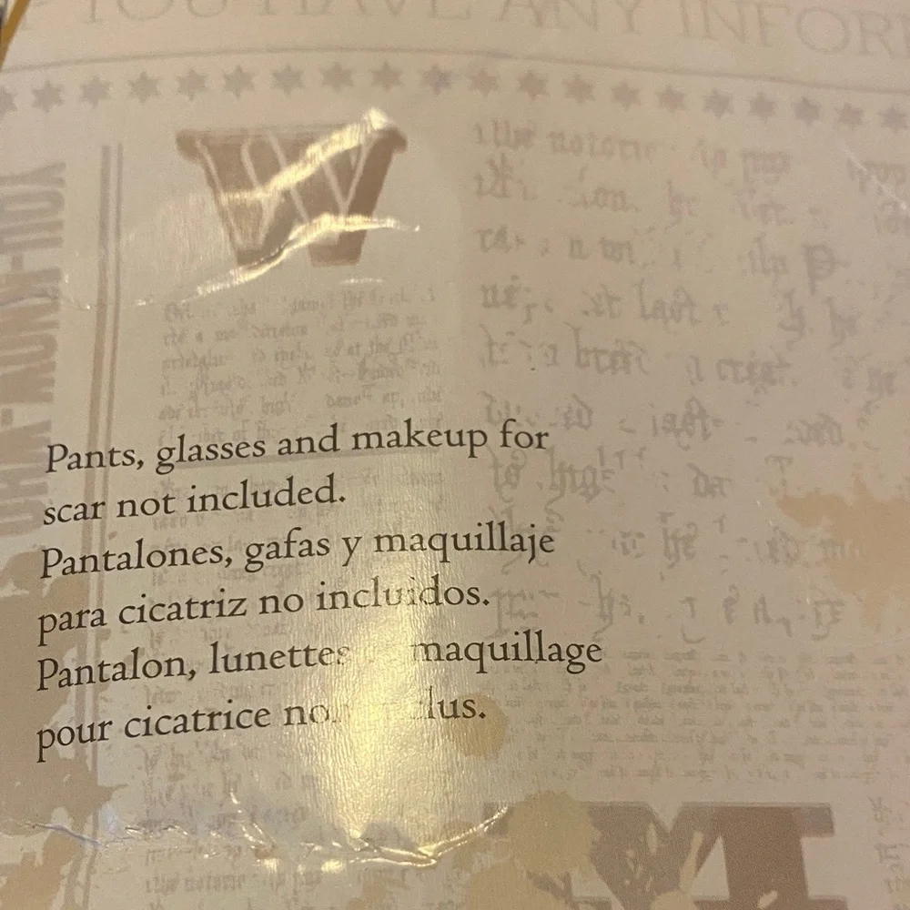 Harry Potter Gryffindor Black Wizard Costume with Red Accents - Picture 3 of 6